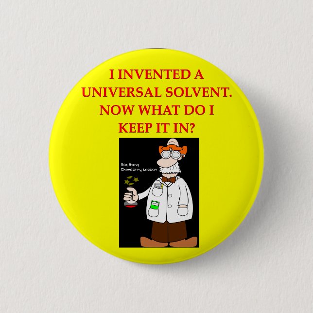 chemistry joke 6 cm round badge (Front)