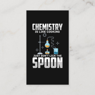 Chemistry Joke Funny Teacher Scientist Business Card