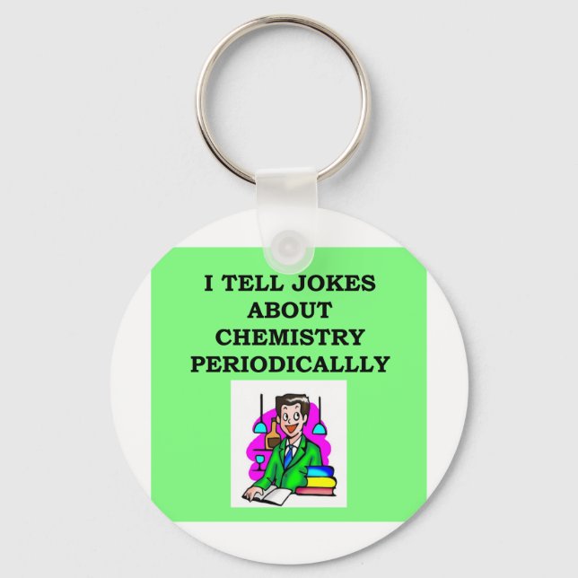 chemistry joke key ring (Front)