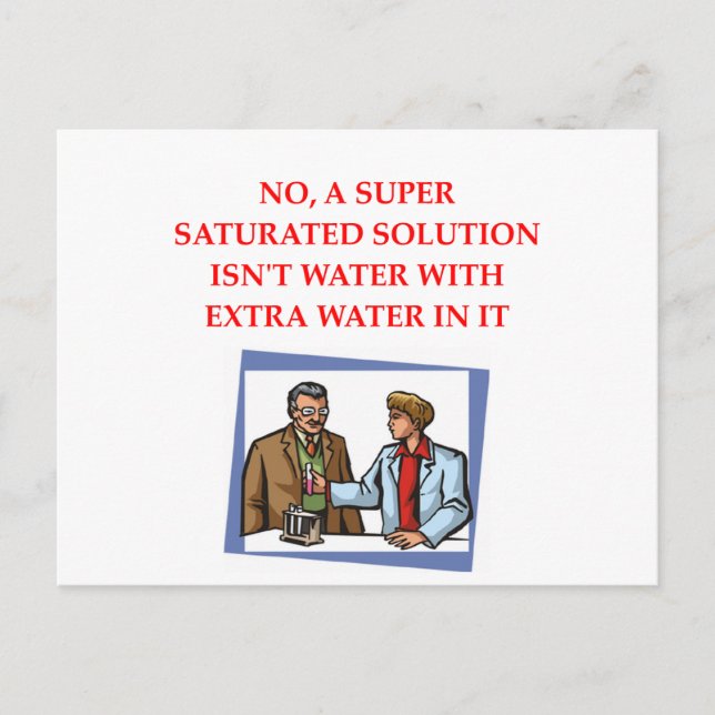 chemistry joke postcard (Front)