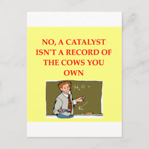 chemistry joke postcard