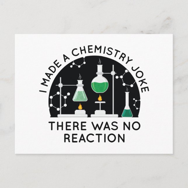 Chemistry Joke Postcard (Front)