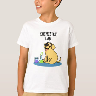Chemistry Lab Funny Labrador Dog Pun T-Shirt