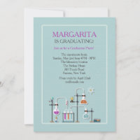 Chemistry Lab Graduation Party Invitation