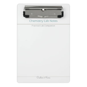 Chemistry Lab Notes – Custom Name Mini Clipboard