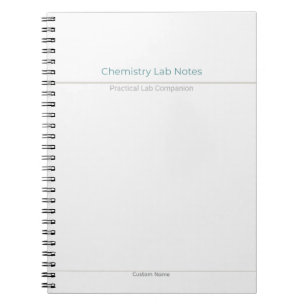 Chemistry Lab Notes – Custom Name Notebook