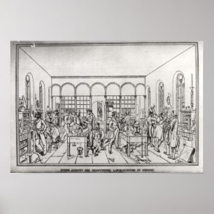 Chemistry laboratory of Baron Justus von Liebig Poster