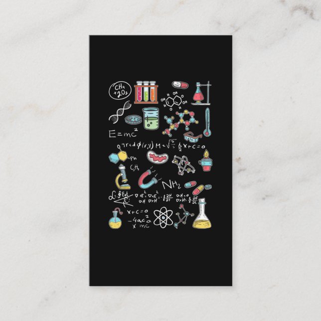 Chemistry Mathematician Physicist Chemist Business Card (Front)