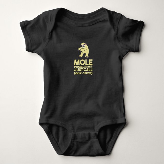 Chemistry - Mole Problems Baby Bodysuit (Front)