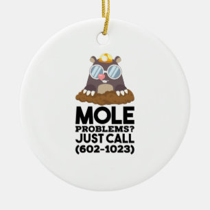 Chemistry - Mole Problems Ceramic Tree Decoration