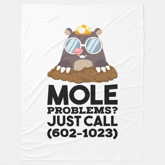 Chemistry - Mole Problems  Fleece Blanket (Front)