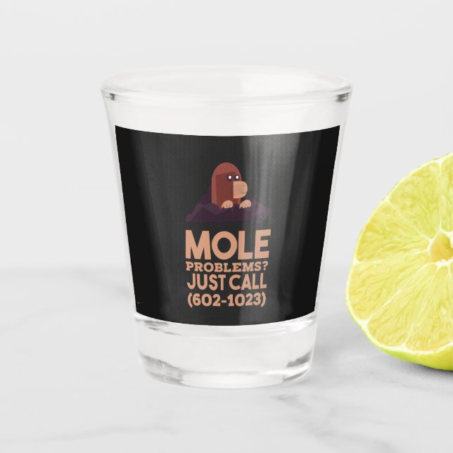 Chemistry - Mole Problems  Shot Glass (Front)