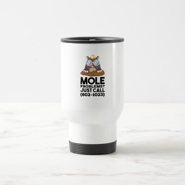Chemistry - Mole Problems  Travel Mug (Center)