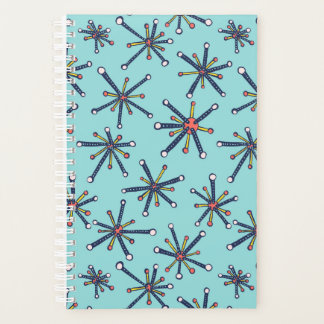 Chemistry Molecule Retro Modern Abstract Pattern Planner