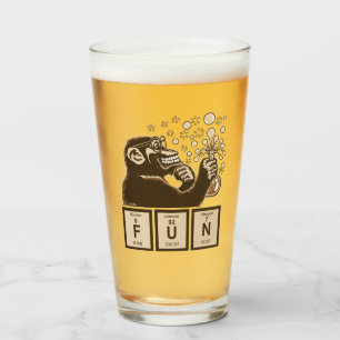 Chemistry monkey discovered fun glass