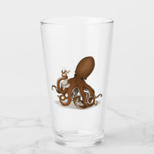 Chemistry Octopus Holding Flask Steampunk Science Glass