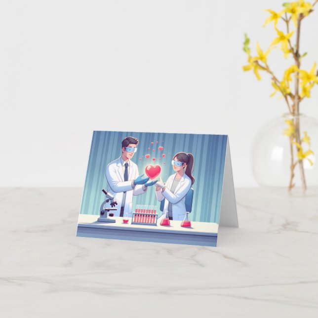 Chemistry of Us Card (Yellow Flower)