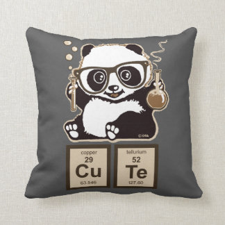 Chemistry panda discovered cute cushion