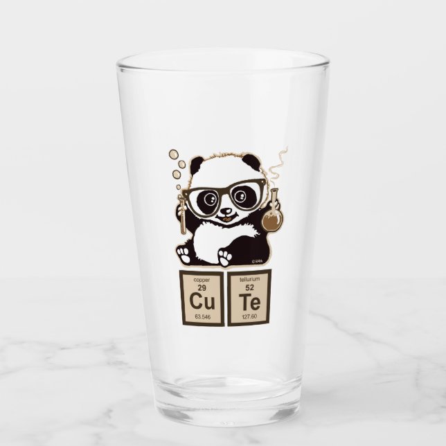 Chemistry panda discovered cute glass (Front)