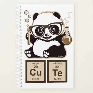 Chemistry panda discovered cute planner