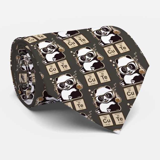 Chemistry panda discovered cute tie (Rolled)