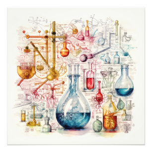 Chemistry Paper Photo Print