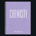 Chemistry | Personalised School Graph Paper Purple Notebook<br><div class="desc">Chemistry | Personalised School Graph Paper Purple Notebook</div>
