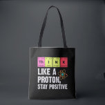 Chemistry Physicists Teacher Student Proton Scienc Tote Bag<br><div class="desc">Funny Nerdy Science Surprise for a student,  chemist,  Physics,  teacher,  scientist or pharmacist. Ideal Gift for all Science Nerds who like experimenting or doing an experiment in the laboratory or lab.</div>