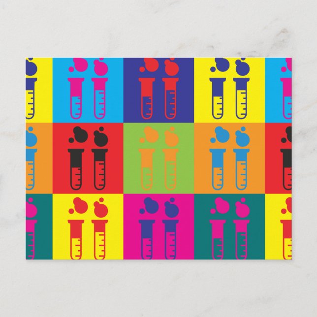 Chemistry Pop Art Postcard (Front)