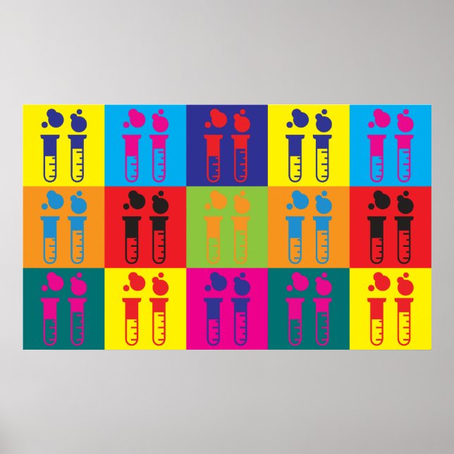 Chemistry Pop Art Poster (Front)