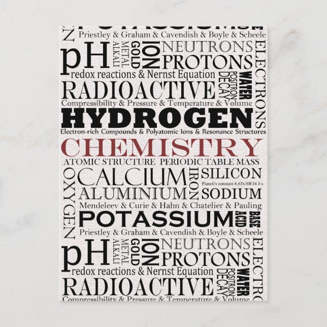 Chemistry postcard (Front)