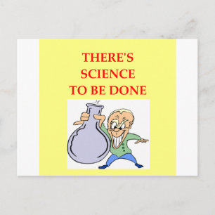 chemistry postcard