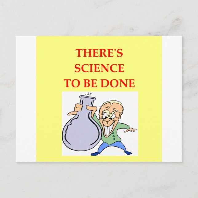 chemistry postcard (Front)