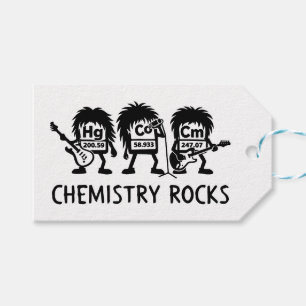 Chemistry Rocks Science Rock Band Gift Tags