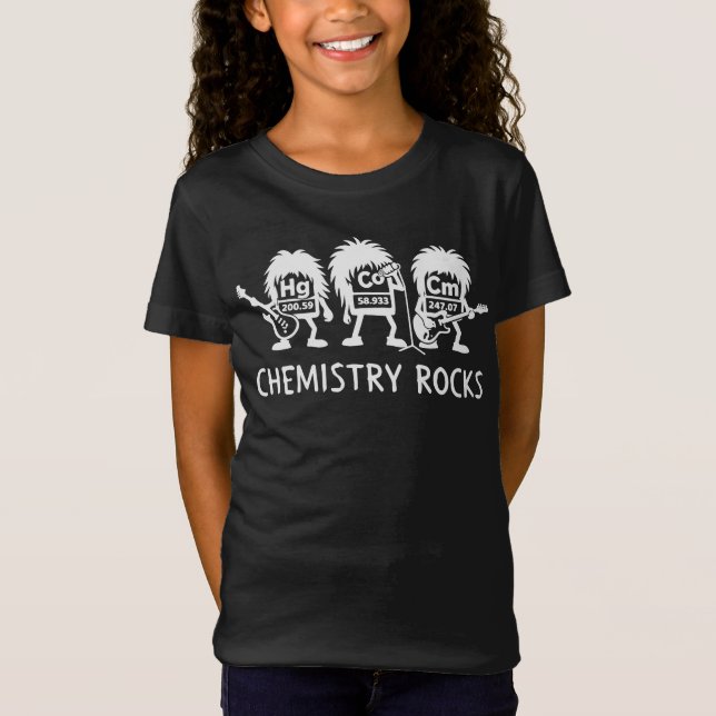 Chemistry Rocks Science Rock Band T-Shirt (Front)