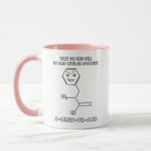 Chemistry Science Acid Attitude A-Mean-Oh-Acid Mug