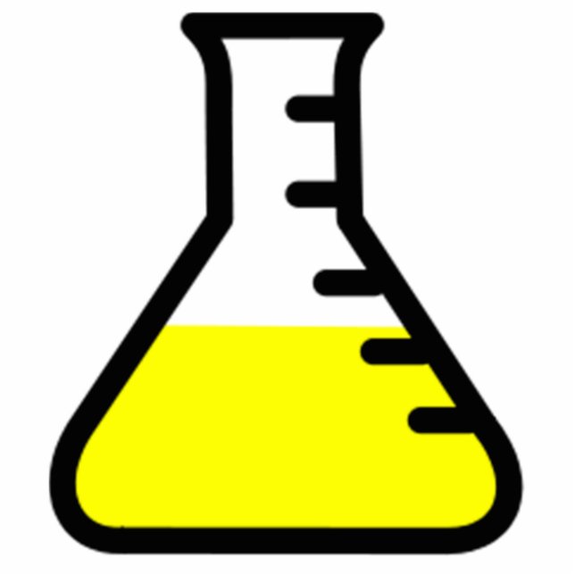 Chemistry Science Beaker Standing Photo Sculpture (Front)