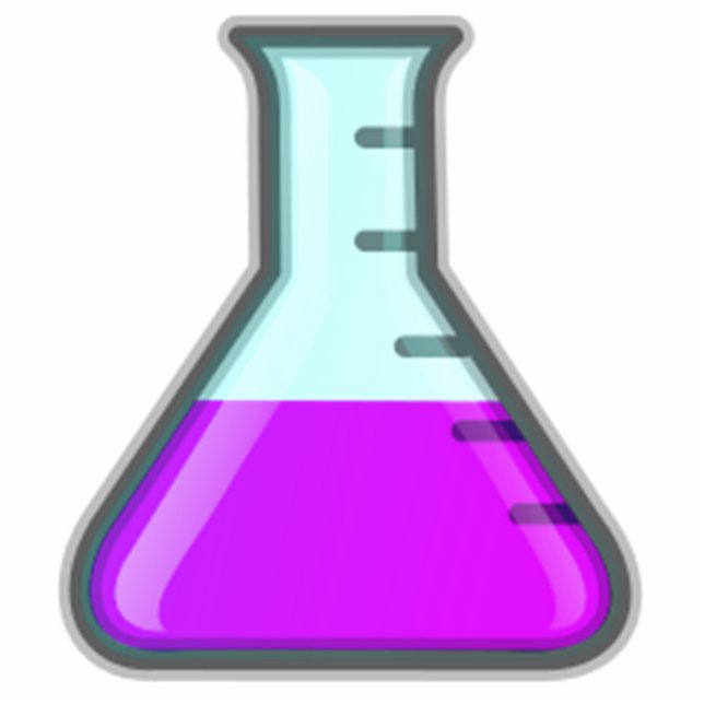 Chemistry Science Beaker Standing Photo Sculpture (Front)