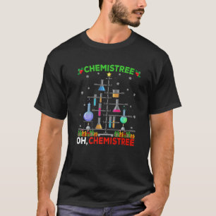 Chemistry Science Christmas Tree Pajamas Funny Oh  T-Shirt