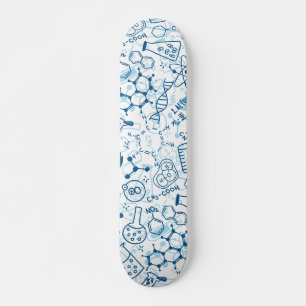 Chemistry Science Doodle Drawing Skateboard