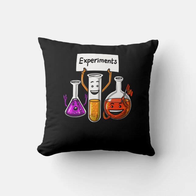 Chemistry Science Funny Experiments School Joke Cushion (Front)