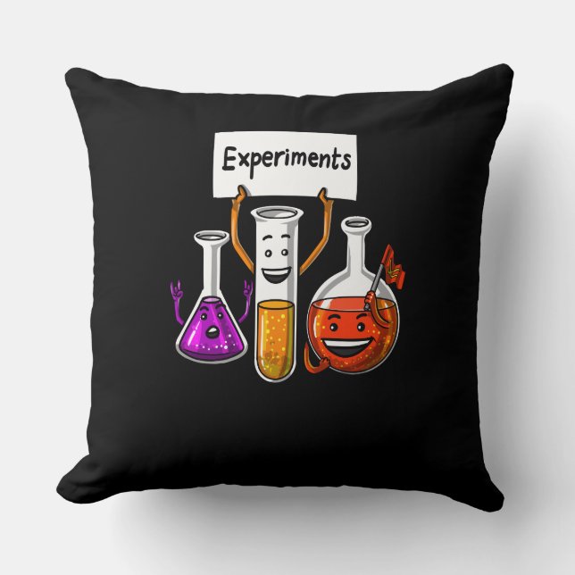 Chemistry Science Funny Experiments School Joke Cushion (Front)