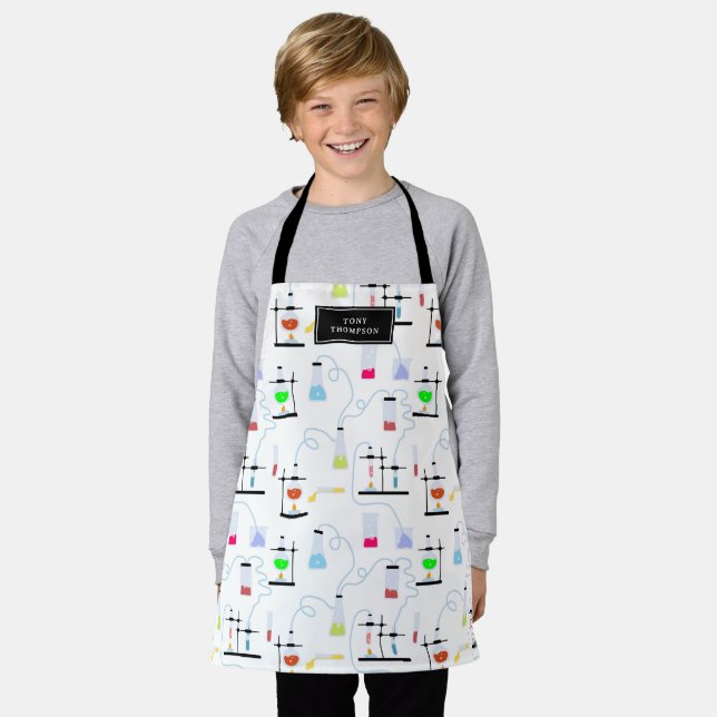 Chemistry Science Test Tubes Lab School Subject  Apron (Worn)