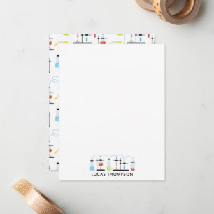 Chemistry Science Test Tubes Lab School Subject Card