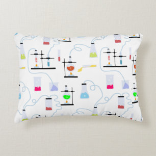 Chemistry Science Test Tubes Lab School Subject Decorative Cushion