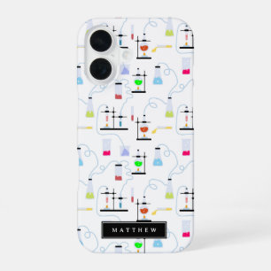 Chemistry Science Test Tubes Lab School Subject iPhone 16 Case
