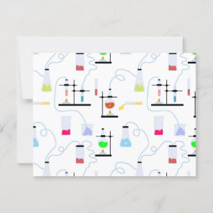 Chemistry Science Test Tubes Lab School Subject  Postcard