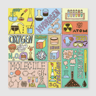 Chemistry Science Vintage Illustration Set