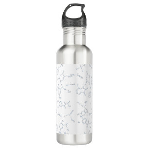 Chemistry scientific symbol pattern 710 ml water bottle