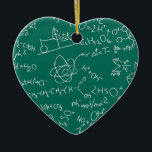 Chemistry scribbles ceramic tree decoration<br><div class="desc">Chemistry scribbles</div>